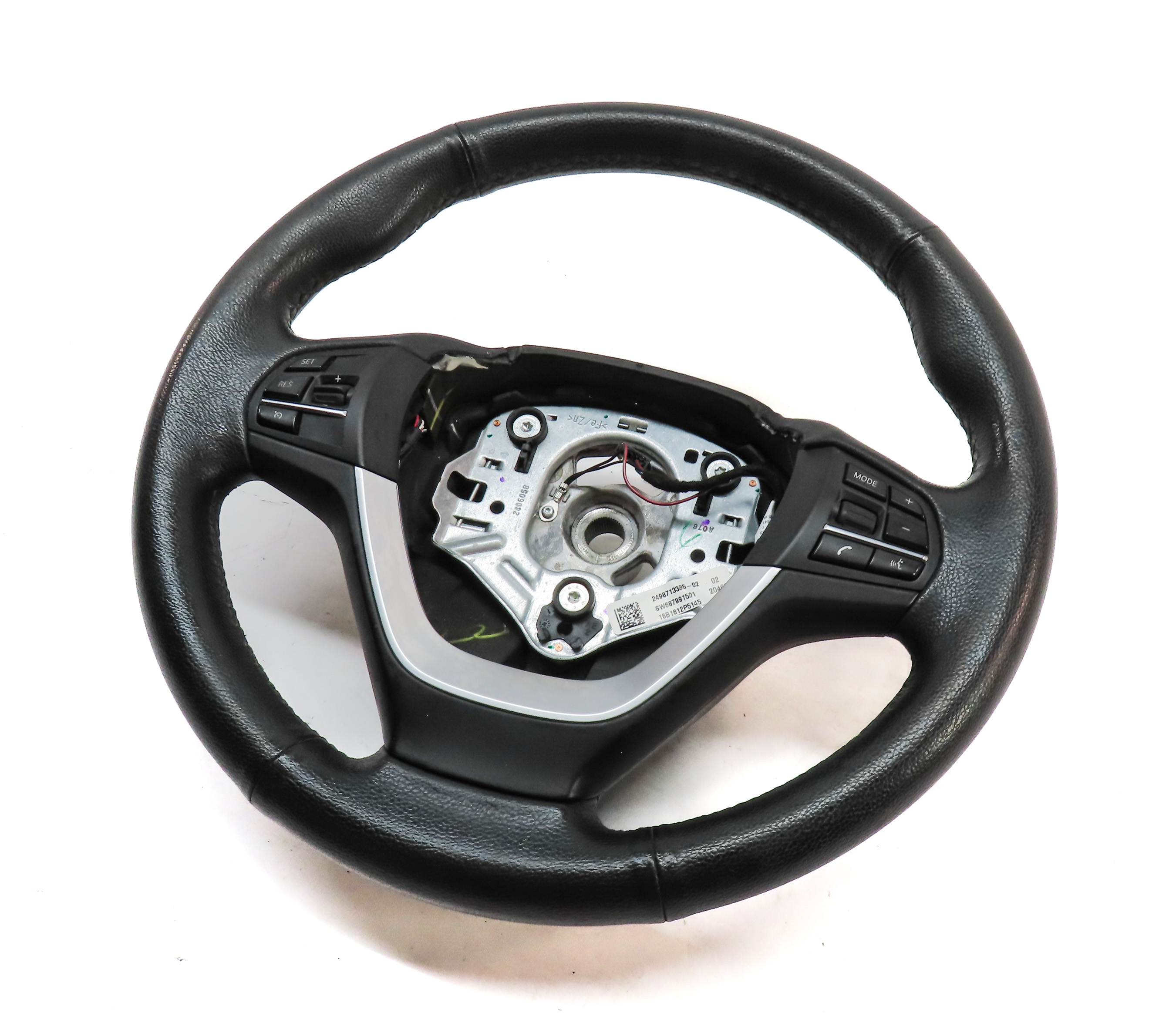 2011-2018 X3 X4 F25 F26 DRIVER SPORT STEERING WHEEL (Black) — exact item pictured